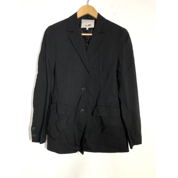 3.1 Phillip Lim Single Breasted Blazer Tailored Black Size 0 - Picture 5 of 15